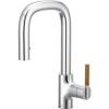 imageMoen Tenon Chrome One Handle Modern Bar Pulldown Faucet S64001
