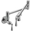 imageMoen Traditional Oil Rubbed Bronze Wall Mount Swing Arm Folding Pot Filler Kitchen Faucet S664ORBChrome