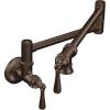 imageMoen Traditional Oil Rubbed Bronze Wall Mount Swing Arm Folding Pot Filler Kitchen Faucet S664ORBOil Rubbed Bronze