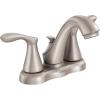 imageMoen WS84944SRN Varese TwoHandle Lavatory Faucet Spot Resist Brushed Nickel