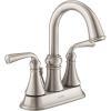 imageMoen Wetherly Spot Resist Brushed Nickel TwoHandle Widespread Bathroom Faucet with Valve Included Bathroom Faucets for Sink 3hole Deck Mounted Setup WS84855SRN1Pack