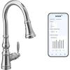 imageMoen Weymouth Chrome Smart Faucet Touchless Pull Down Sprayer Kitchen Faucet with Voice Control and Power Boost S73004EVCChrome