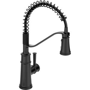 imageMoen 5927ORB Belfield OneHandle High Arc Pulldown Kitchen Faucet Oil Rubbed BronzeMatte Black