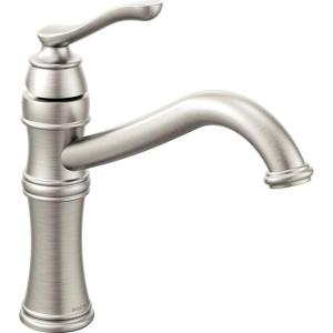 imageMoen 7240ORB Belfield Traditional One Handle High Arc Kitchen Faucet with Optional Deckplate Included Oil Rubbed BronzeStainless Steel