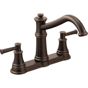 imageMoen 7250ORB Belfield Traditional Two Handle High Arc Kitchen Faucet Oil Rubbed BronzeOil Rubbed Bronze