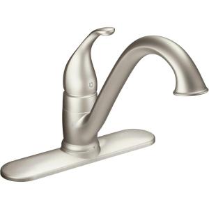 imageMoen 7825 Camerist OneHandle Low Arc Kitchen Faucet ChromeSpot Resist Stainless