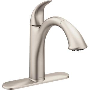 imageMoen Camerist Spot Resist Stainless OneHandle Kitchen Faucet with Pullout Spray Head Featuring Power Clean and Reflex Docking System 7545SRS