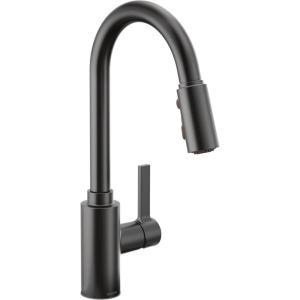 imageMoen Genta LX Motionsense Wave Sensor Touchless Chrome OneHandle High Arc Pulldown Modern Kitchen Faucet Featuring Power Clean 7882EWCMatte Black