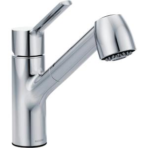 imageMoen Method Spot Resist Stainless Steel OneHandle Pullout Kitchen Faucet with High Spray Pressure Kitchen Sink Faucets with Pull Out Sprayer 7585SRSChrome