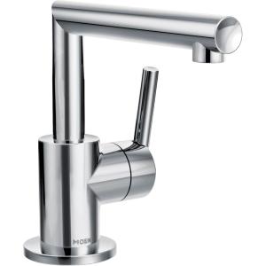 imageMoen S43001 Arris OneHandle Single Hole Modern Bathroom Faucet ChromeChrome