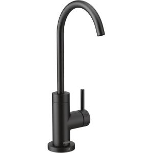 imageMoen S5530BL Sip Modern Cold Kitchen Beverage Faucet Optional Water Filtration System Available Sold Separately Matte Black