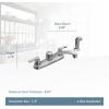 imageMoen 7907 TwoHandle Kitchen Faucet Chrome