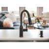 imageMoen 87731BRB Glenshire OneHandle High Arc Pulldown Kitchen Faucet Mediterranean BronzeMediterranean Bronze