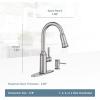 imageMoen 87731BRB Glenshire OneHandle High Arc Pulldown Kitchen Faucet Mediterranean BronzeSpot Resist Stainless