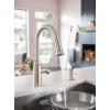 imageMoen 87731BRB Glenshire OneHandle High Arc Pulldown Kitchen Faucet Mediterranean BronzeSpot Resist Stainless