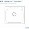 imageMoen 8792 Commercial TwoHandle MBition Kitchen Faucet with Side Spray Chrome
