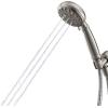 imageMoen Banbury Chrome 5Spray Hand Shower with Hose and Bracket 4Inch Diameter 23046Spot Resist Brushed Nickel