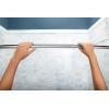 imageMoen Brushed Nickel 5Foot Adjustable Tension Single Curved Shower Curtain Rod for Bathroom Shower CSR2172BNChrome