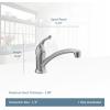 imageMoen Chateau Chrome OneHandle Single Hole Low Arc Standard Kitchen Faucet 742305