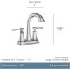 imageMoen Ellicott Chrome TwoHandle Centerset Bathroom Faucet with Drain Assembly 84092