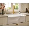 imageMoen FC301810 ApronFront Fireclay Single Bowl Undermount Kitchen Sink 30quot White
