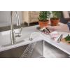 imageMoen G18121 Prep 18Gauge Steel Undermount Farmhouse Apron Front Single Bowl Kitchen Sink 30Inch x 21Inch Stainless Steel