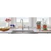 imageMoen G18121 Prep 18Gauge Steel Undermount Farmhouse Apron Front Single Bowl Kitchen Sink 30Inch x 21Inch Stainless Steel