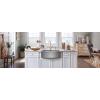 imageMoen G18121 Prep 18Gauge Steel Undermount Farmhouse Apron Front Single Bowl Kitchen Sink 30Inch x 21Inch Stainless Steel