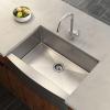 imageMoen G18121 Prep 18Gauge Steel Undermount Farmhouse Apron Front Single Bowl Kitchen Sink 30Inch x 21Inch Stainless Steel