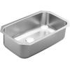 imageMoen GS18165B 18000 Series 30inch 18 Gauge Undermount Single Bowl Stainless Steel Kitchen Sink 9inch DepthSatin Stainless