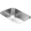 imageMoen GS18440 1800 Series 16inch 18 Gauge Undermount Single Bowl Stainless Steel Kitchen or Bar Sink