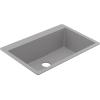 imageMoen Host Black Granite 33Inch Wide x 95Inch Deep Dual Mount Single Bowl Kitchen Sink GGB3026BGray