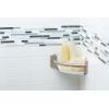 imageMoen LR2354DBN Bathroom Safety 9Inch Curved Bathroom Grab Bar with Integrated Corner Shelf Brushed NickelBrushed Nickel