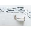 imageMoen LR2354DBN Bathroom Safety 9Inch Curved Bathroom Grab Bar with Integrated Corner Shelf Brushed NickelBrushed Nickel