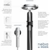 imageMoen N214C0BLC Spa Shower including Rainshower Handshower and Magnetic Dock Matte BlackChromeMatte BlackChrome