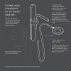 imageMoen N214R0BL Spa Shower Rainshower Matte BlackMatte BlackChrome
