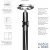 imageMoen N214R0BL Spa Shower Rainshower Matte BlackMatte BlackChrome