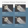 imageMoen N400R0BN Quattro Rainshower Showerhead with Four Unique Shower Experiences Brushed Nickel