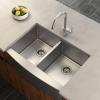 imageMoen Prep 18Gauge Stainless Steel Undermount Farmhouse Apron Front 30quot x 21quot Double Bowl Kitchen Sink G18220