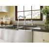 imageMoen Prep 18Gauge Stainless Steel Undermount Farmhouse Apron Front 30quot x 21quot Double Bowl Kitchen Sink G18220
