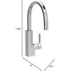 imageMoen STO Chrome Smart Faucet Touchless Pull Down Sprayer Kitchen Faucet with Voice Control and Power Boost S72308EVC