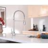 imageMoen Sinema Chrome SingleHandle Touchless High Arc Pulldown Kitchen Faucet Spring Kitchen Sink Faucet with Pulldown Sprayer Head and Wave Motion Sensor S5235EWC