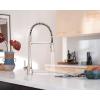 imageMoen Sinema Polished Nickel SingleHandle Touchless High Arc Pulldown Kitchen Faucet Spring Kitchen Sink Faucet with Pulldown Sprayer Head and Wave Motion Sensor S5235EWNL
