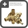 imageMoen T8360CBN Commercial MDura ThreeFunction Transfer Valve Control Trim Classic Brushed NickelBrushed Nickel