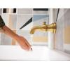 imageMoen TS32104BG Weymouth PosiTemp Tub and Shower Trim Kit Valve Required including 9Inch 2Spray Rainshower Brushed GoldBrushed Gold