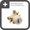 imageMoen UTS33103BG Weymouth MCORE 3Series 1Handle Tub and Shower Trim Kit Valve Required Brushed GoldOil Rubbed Bronze
