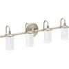 imageMoen YB6463CH Belfield 3Light DualMount Bath Bathroom Vanity Fixture with Frosted Glass ChromeBrushed Nickel