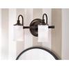 imageMoen YB6463CH Belfield 3Light DualMount Bath Bathroom Vanity Fixture with Frosted Glass ChromeBrushed Nickel