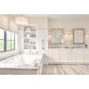 imageMoen YB6463CH Belfield 3Light DualMount Bath Bathroom Vanity Fixture with Frosted Glass ChromeChrome