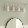 imageMoen YB6463CH Belfield 3Light DualMount Bath Bathroom Vanity Fixture with Frosted Glass ChromePolished Nickel
